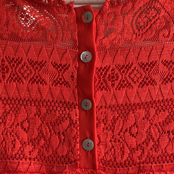 Orange Lace Dress - Picture 5 of 5